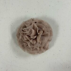 Elegant Tan Fabric Flower hair clip accessory